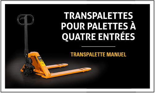 Transpalette pour palettes à 4 entrées