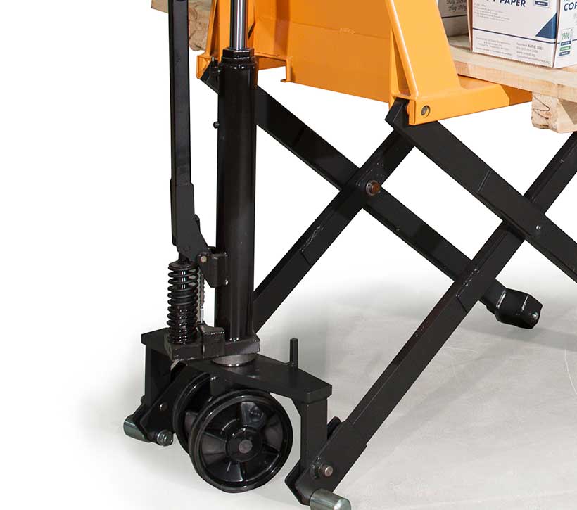 Manual scissor lift table, manual skid lifter